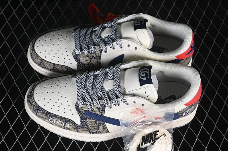 All categories Air Jordan Jordan series basketball shoes Air Jordan 1 Low High-end customized low-top sneakers Air Jordan 1 Low AJ1 Joe 1 Year of the Horse joint high-end customized low-top retro basketball shoes FF2026-118